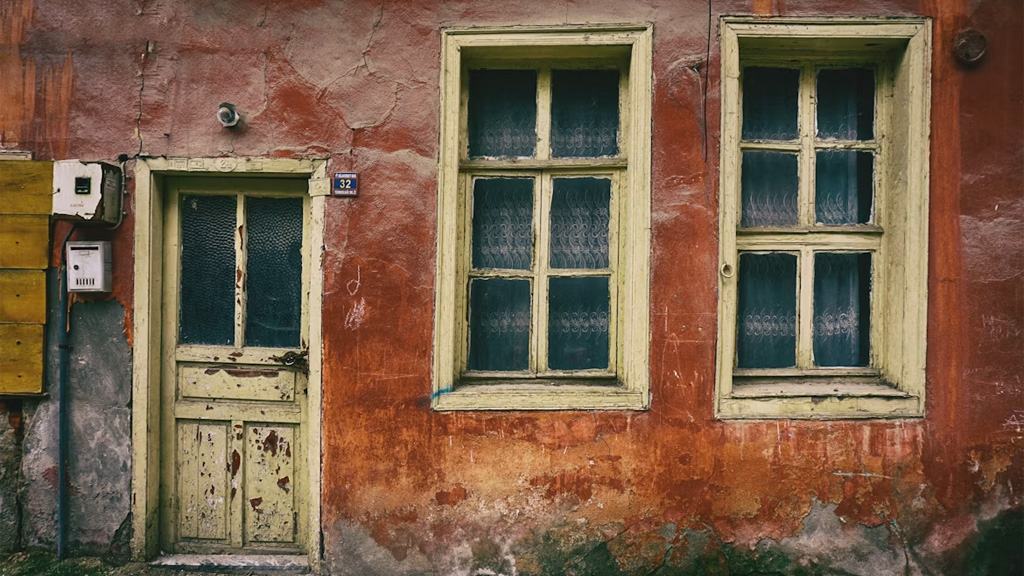 Image: the facade and main door of an old house; Source: Photo by Yasin Hoşgör on Unsplash, https://unsplash.com/photos/MUjep_e-YuY